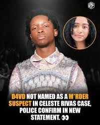 🚨D4vd not named as a m*rder suspect in Celeste Rivas case, police confirm  in new statement. 👀 Despite all of the apparent evidence linking the  singer to Rivas, D4vd has not been