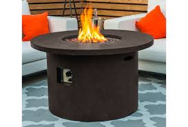 Classic is always the best and this black granite round table that reminds you of a romanesque want to confuse your guest into assuming your fire pit is a regular outdoor wicker coffee table? Nova Fireglow Mackay Round Fire Pit Gas Table