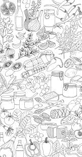 Pin By Sharon Pewzner On Menu Design Illustration Food Drawing Coloring Pages