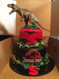 Pin By Ferny Gomez On Jurassic Park Jurassic Park Birthday Party Birthday Party At Park Dinosaur Birthday Cakes