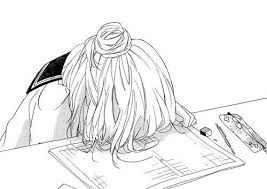 While Studying In Extra Classes Manga Drawing Anime Anime Drawings