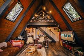 Maybe you would like to learn more about one of these? Lux Boho A Frame Cabin Serene 4 Min To Ski Cabins For Rent In Big Bear Lake California United States