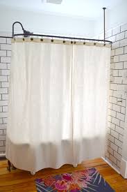 Tub wall mount clawfoot tub shower enclosure with faucet and shower head. Clawfoot Tub Blog The White Apartment