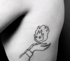 When applied on skin, it is shown as transparent. Calcifer Tattoo Tumblr Posts Tumbral Com