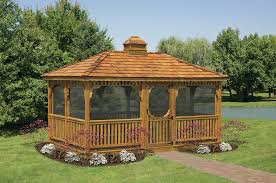 Wood Rectangular Gazebos North Country Sheds Rectangular Gazebo Backyard Gazebo Wooden Gazebo