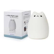 Amazon Com Cute Kitty Night Light Goline Gifts For Women Teen Girls Baby Night Lights For Kids Bedroom Cute Christmas Kitty Silicone Nightlights For Children Toddler Multicolor Light Baby