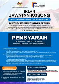 Kolej komuniti sabak bernam, sabak bernam. Iklan Jawatan Kolej Komuniti Sabak Bernam Jobs Hub