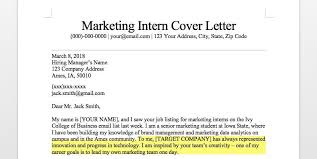 Marketing Intern Cover Letter Sample Guide Resume Companion