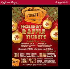 Christmas Raffle Tickets 50 50 Flyer Holiday Seasonal Raffle Event Invitation Poster Contest Drawing Poster Gift Template Holiday Raffle Event Invitation Raffle Tickets