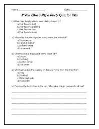 We're about to find out if you know all about greek gods, green eggs and ham, and zach galifianakis. If You Give A Pig A Party Quiz For Kids By Teacher Chip S School Store