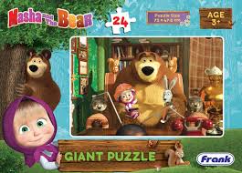 First, put the garbage in the bin, and then put the things that are everywhere in the right place. Buy Frank Masha And The Bear Wildlife Cartoon Puzzle For 3 Year Old And Above Kids Multicolour Online At Low Prices In India Amazon In