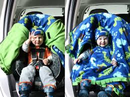 Car Seat Ponchos Dinos Cozy Gozy Travel Capes Are Warm Winter Kid Fleece Car Seat Blanket Capes Th Car Seat Poncho Car Seat Blanket Car Seats