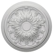 Damon 20 H X 20 W X 1 1 2 D Ceiling Medallion Ceiling Medallions Ekena Millwork Painted Bronze