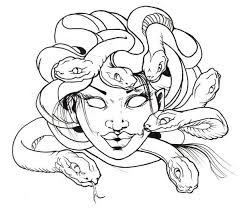 Instant download and ready to print, color, and frame (and get addicted to). Awesome Medusa Snake Hair Coloring Page Netart
