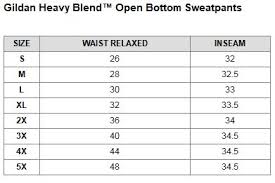 Gildan Heavy Blend Open Bottom Sweatpants Gd383