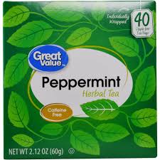 The water should be hot but not boiling, and the tea should steep for 5 to 7 minutes for full flavor. Great Value Peppermint Herbal Tea Tea Bags 40 Ct Walmart Com Walmart Com