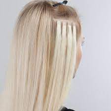 Tape On Hair Extensions Attachmebt Step By Step Rapunzel Hair Extensions Tutorial Extensions For Thin Hair Diy Hair Extensions