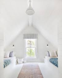 Great eye for details and would def recommend her! Fresh White Kids Room With Vintage Textiles In Converted Attic Space Amber Interiors Attic Bedroom Designs Bedroom Design Attic Spaces
