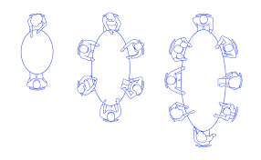 Get the free plans from the link below and visit the tutorial for the complete instructions. Oval Table Sizes Dimensions Drawings Dimensions Com