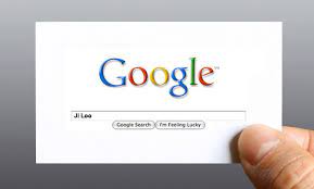 Google me, and they'll find your business card right there in the search results. Google Me Business Card By Ji Lee