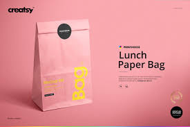Lunch Bag Mockup Set Bag Mockup Mockup Templates Lunch Bag