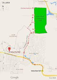 Detailed maps and gps navigation for the hike: Hiking At Setia Alam Peak Garden Setia Ecopark