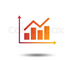 Graph Chart Sign Icon Diagram Symbol Stock Vector