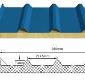 Insulated Wall/Roof Panels Rock Wool Sandwich Panel with Cheap Price