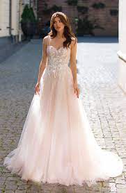 Mican Wedding Dress Timeless Love Collection Pink Wedding Dress Lace Light Pink Wedding Dress Blush Pink Wedding Dress