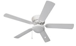 5 best ceiling fans with light. Harbor Breeze Armitage Builder Series 52 In White Led Flush Mount Ceiling Fan With Light 5 Blade In The Ceiling Fans Department At Lowes Com