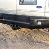 This is a move bumper for the rear of a silverado 2500hd. 1
