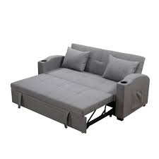 A complete futon set consists of a mattress (敷き布団, shikibuton, lit. Morgan 3 Seater Pull Out Sofa Bed With 2 Cup Holders And Pillows Grey 2 Years Against Any Manufacturing Defects