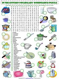 This crossword, kitchen 1 was. In The Kitchen Vocabulary Esl Wordsearch Puzzle Worksheet Word Search Word Puzzles