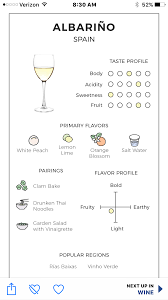 Albarino Carta De Vinos Cata De Vinos Comida Y Vino