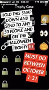 You can access your trophy case by tapping the white ghost icon on snapchat's camera screen, and then clicking on the trophy at the top of the profile screen. Snapchat Halloween Trophy Fake Achievement Angers Users Capital