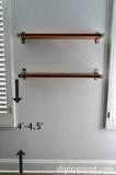 Image result for how high should a bar shelf be