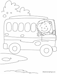 The Bus Driver Says Ok Tata Bye Bye Coloring Pages Train Coloring Pages Preschool Coloring Pages Valentines Day Coloring Page