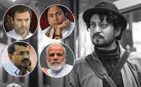 The legendary actor irrfan khan (54 years) has passed away. Politicians Mourn Death Of Irrfan Khan Offer Condolences On Social Media