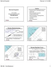 If you're interested in fluid mechanics, you will definitely. Bernoulli Equation Fluid Mechanics Lecture Slides Docsity