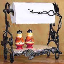 Cheap wall mounted kitchen racks, buy quality home improvement directly from china suppliers:kitchen cabinet wall hanging rack hanging under cupboard iron storage shelf mesh basket kitchen rack chopping block rack cutting board towel holder cabinet door. Wrought Iron Paper Towel Rack By Bella Toscana