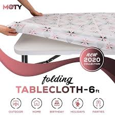 Amazon Com Tablecloth For Folding Table Fitted Rectangular Table Cloth For 8 Foot Size 32 X 96 Inch 240 X 75 In 2020 Folding Table Table Cloth Rectangular Table
