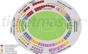 sydney showground stadium seating map austadiums