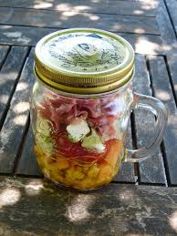 Salade En Bocal Au Melon Feta Et Jambon Cru Salades En Bocal Recette Melon Salade