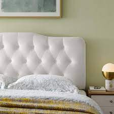 The blend of fiberwood with plywood delivers a supportive relaxation. Modway Annabel Queen Diamond Tufted Performance Velvet Headboard In Pink Beds Frames Bases Bedroom Furniture Urbytus Com