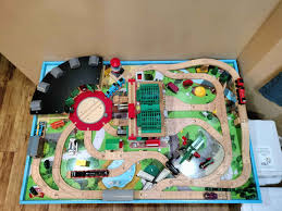 Wooden railway layouts