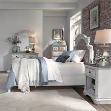 The magnolia manor collection is built with poplar solids white oak veneer tops and birch veneers completed in a white finish. Magnolia Manor Full Upholstered Bed Walmart Com Walmart Com
