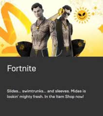 We did not find results for: Midsummer Midas Fortnite Skin Likely In Today S Item Shop June 23 Fortnite Insider