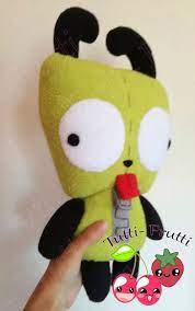 Cute Gir Plushie Invader Zim Plush Doll Decor Etsy Plush Dolls Diy Toys Sewing Plushies