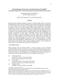 Adverb clause of place adverb clauses of place tell us about where something happens. The Positioning Of Concessive Adverbial Clauses In English Daniel