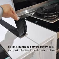 Check spelling or type a new query. 2 Packs Eeekit Silicone Gap Cover Kitchen Stove Counter Gap Cover Long Wide Gap Filler Seals Spills Between Counters Stovetops Washing Machines Easy Clean Walmart Com Walmart Com